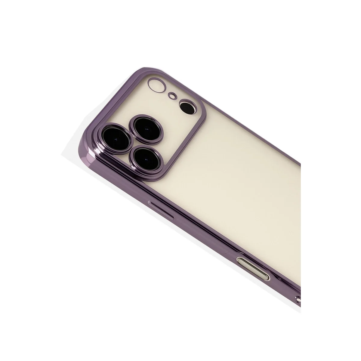 Apple İphone 17 Pro Max Razer Lensli Silikon - Mor görsel 3