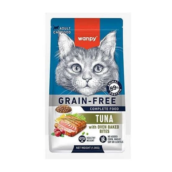 Tahılsız ton balıklı yetişkin kedi maması 8 kg wanpy