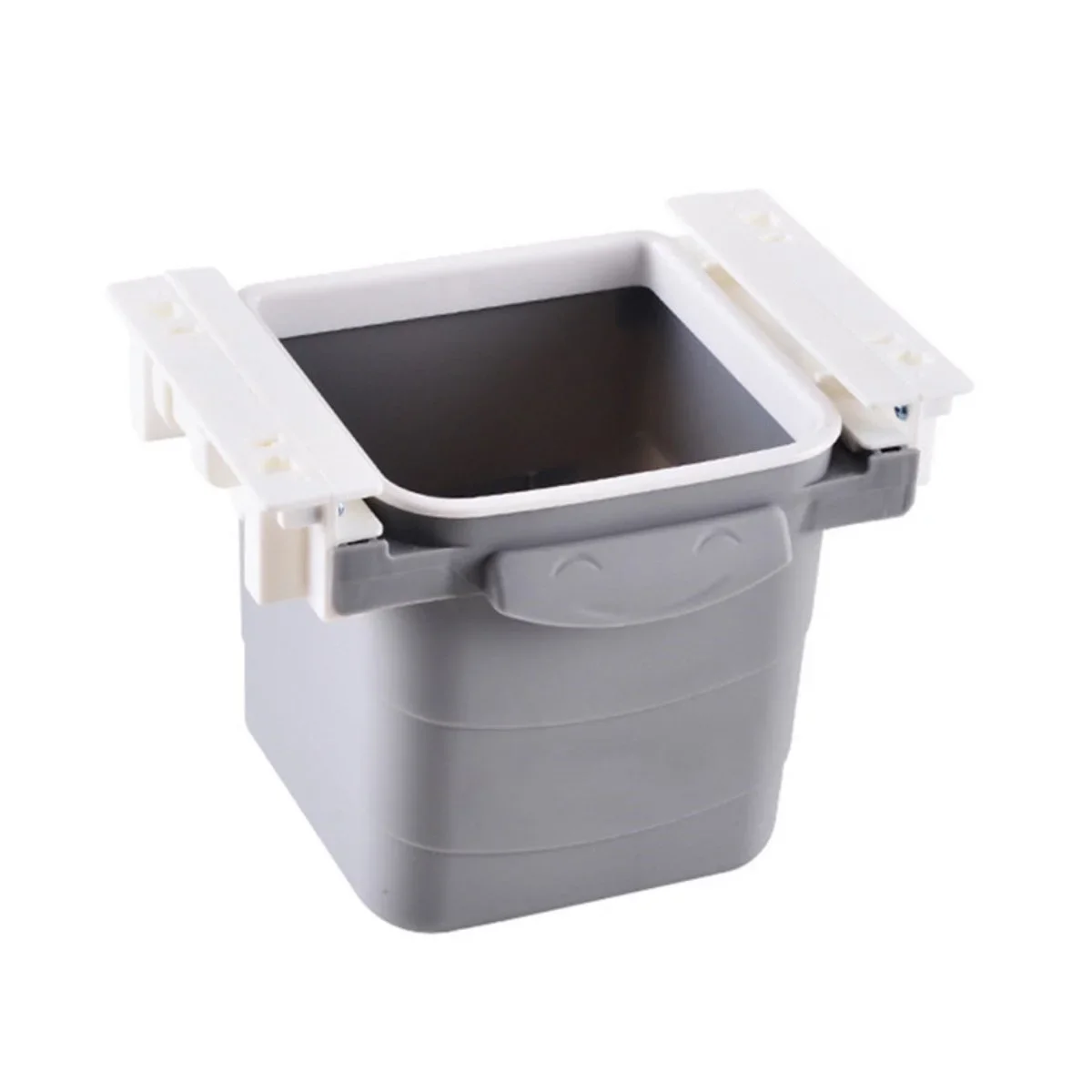 ni Masa Çöp Kovası Plastik Tezgah Altı Geri Çekilebilir Yapışkanlı Görünmez Bölme Pratik