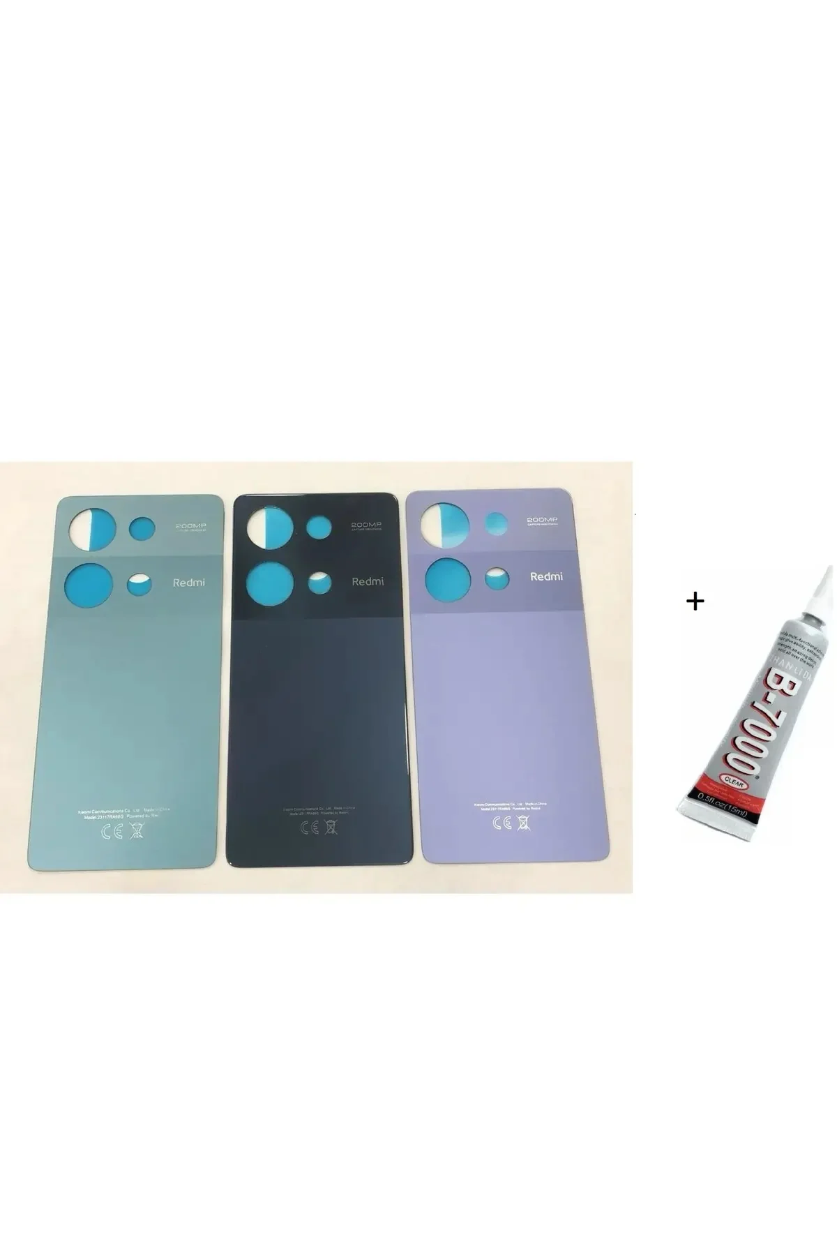 REDMİ NOTE 13 PRO 4G Arka Batarya Pil Kapağı SİYAH görsel 2