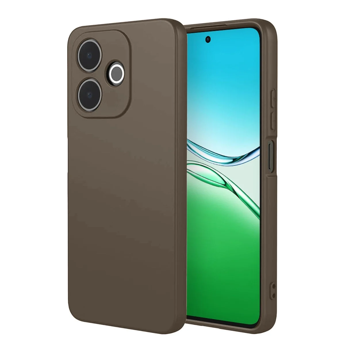 Oppo A5 Pro 4g First Silikon - Kahverengi