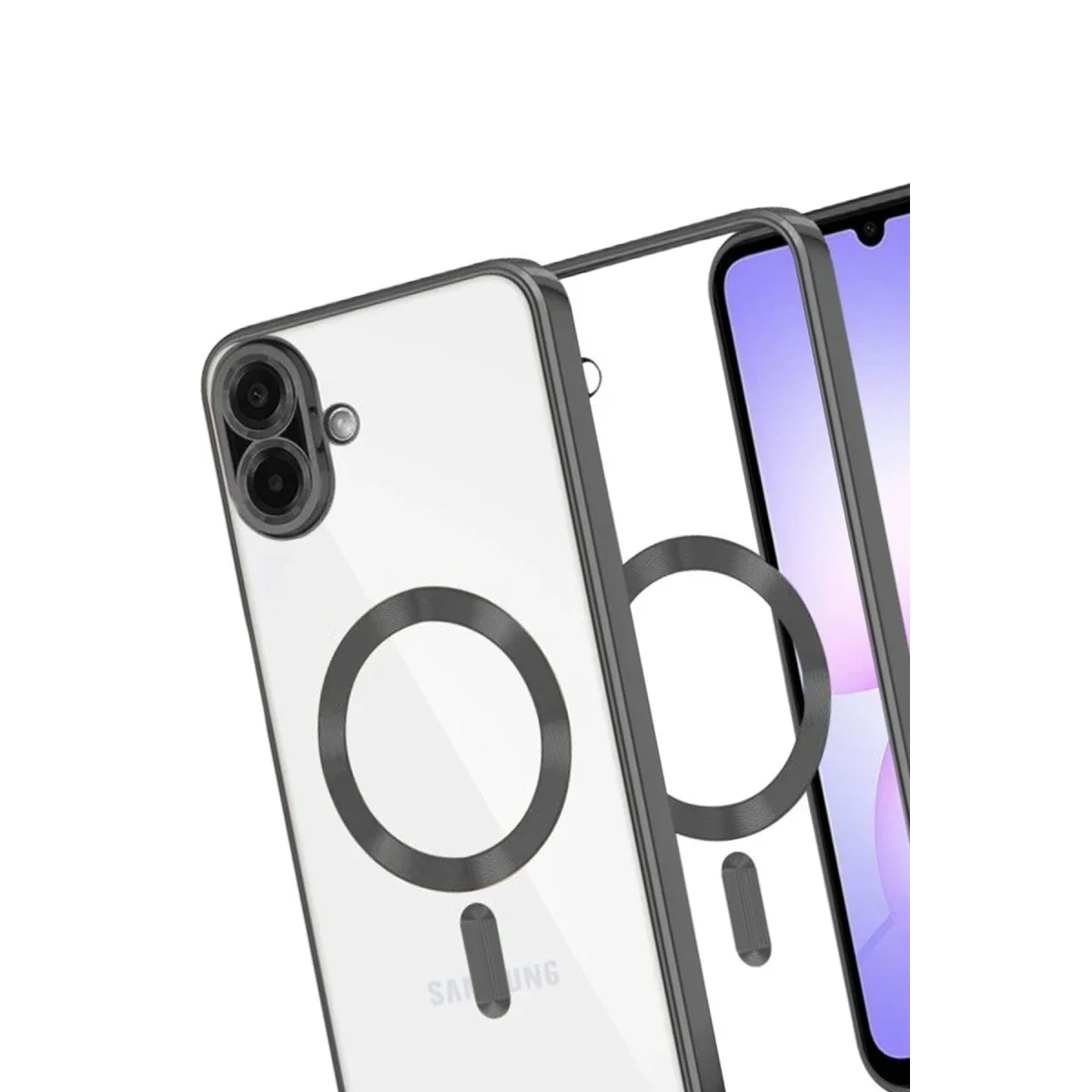 Samsung Galaxy A07 4G Kross Magneticsafe Kapak - Siyah görsel 3