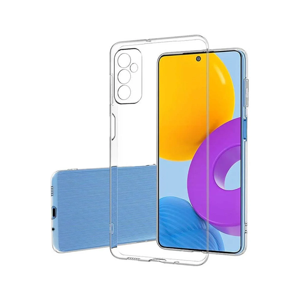 Samsung Galaxy A05s Kılıf Lüx Şeffaf Silikon görsel 2