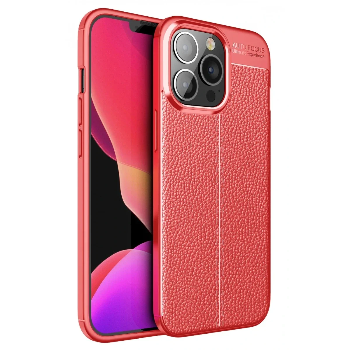 Apple iPhone 13 Pro Kılıf Auto Focus Kapak - Kırmızı