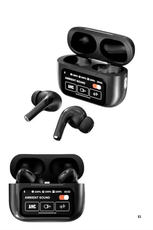 Kulak İçi Bluetooth Kulaklık Ekranlı Müzik Dinleme Çağrı Cevaplama Siyah Yeni Nesil görsel 5
