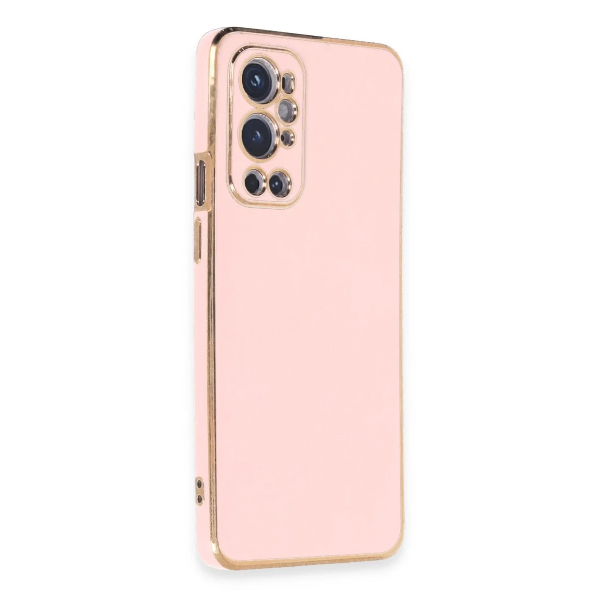 One Plus 9 Pro Kılıf Volet Silikon - Pembe görsel 2