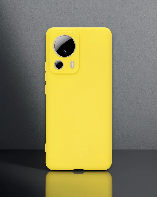 Xiaomi Mi 13 Lite Kılıf Nano İçi Kadife Silikon - Sarı