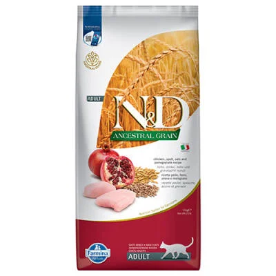 Ancestral Grain Tavuklu Narlı Düşük Tahıllı Yetişkin Kedi Maması 10 Kg