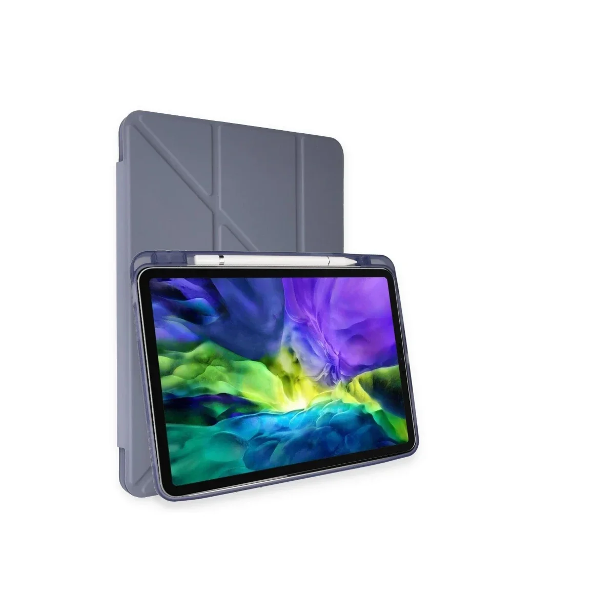 Apple iPad Air 4 10.9 Kılıf Kalemlikli Mars Tablet Kılıfı - Lavender
