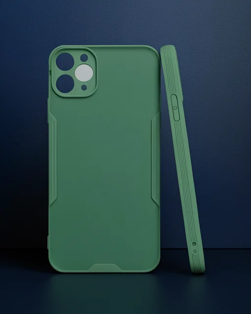 Apple İphone 11 Pro Kılıf Platin Silikon - Yeşil
