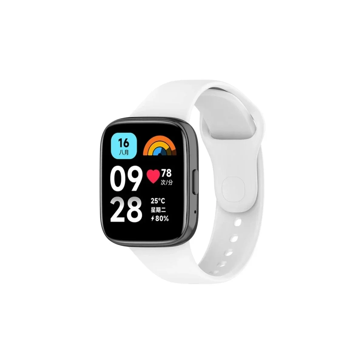 Xiao Red Watch 3 Active Klasik Kordon - Beyaz görsel 2