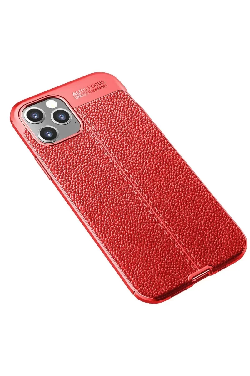 Apple iPhone 12 Pro Max Kılıf Auto Focus Kapak - Kırmızı görsel 2