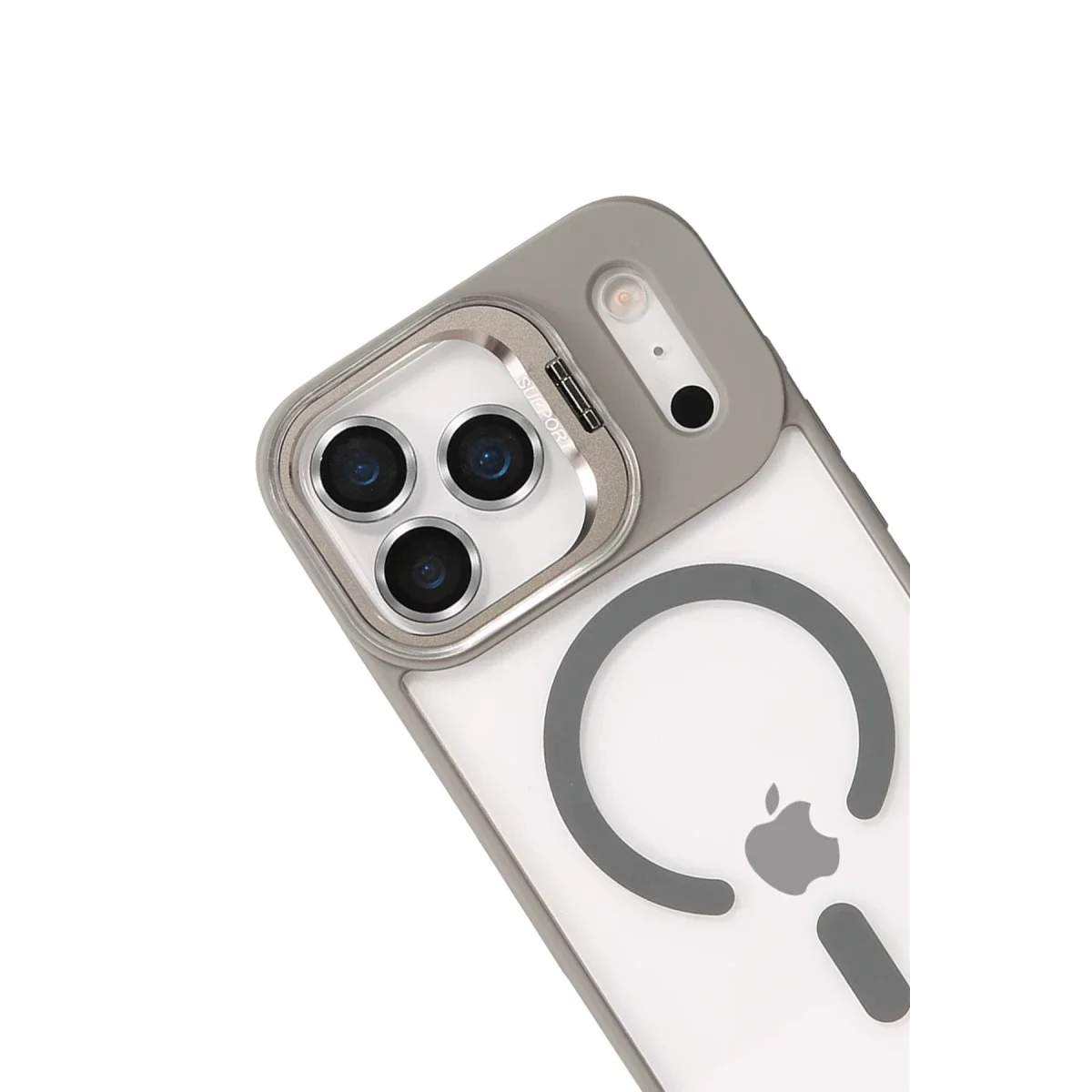 Joko Apple iPhone 17 Pro Remim Lensli Magsafe Standlı Kapak - Titan Gri görsel 3