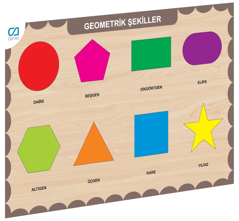 CAAHS-3204 Ahşap Geometrik Şekiller Bul-tak