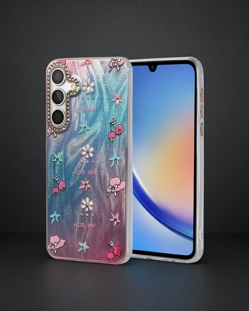 Samsung Galaxy A34 5g Kılıf Blade Aynalı Desenli Kapak - Desen 4