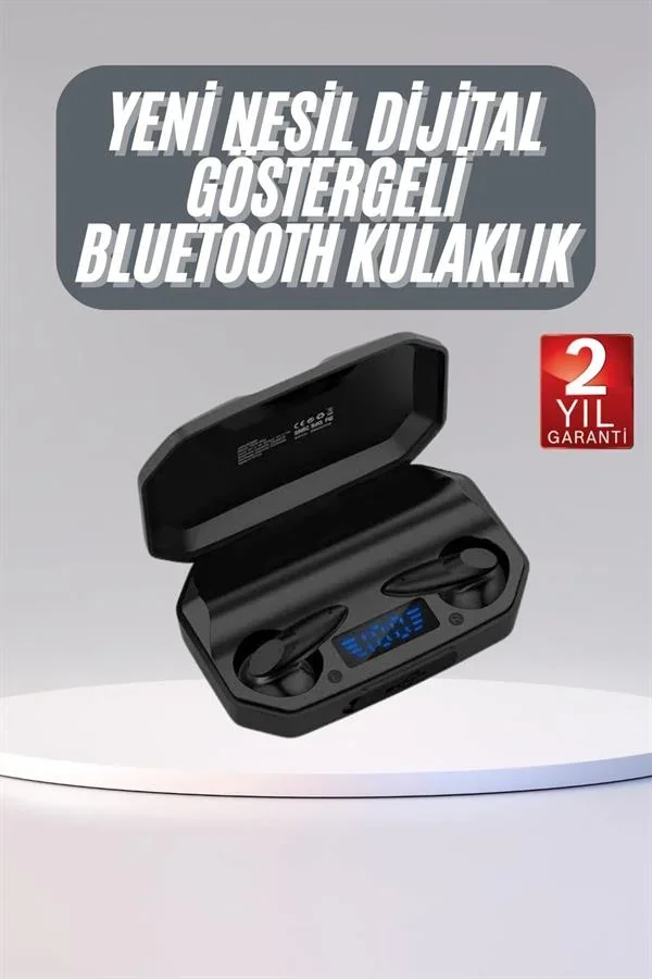 Rgb Işıklı Çift krofonlu Siyah Profesyonel Oyuncu Kulaklığı Kablosuz Kulakiçi görsel 2