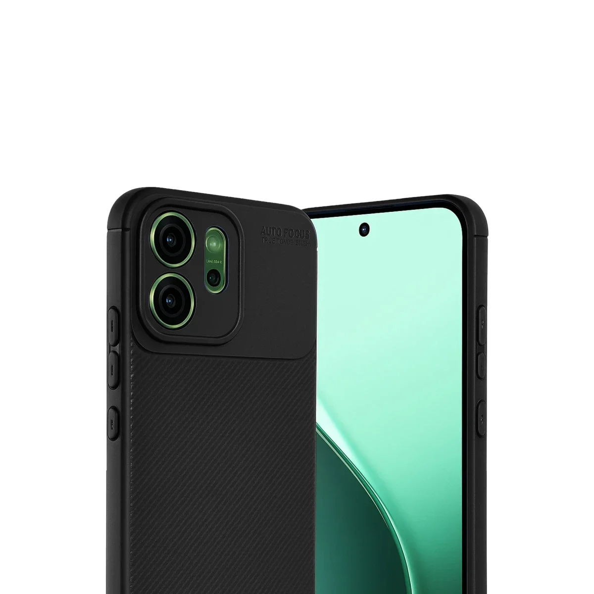 Oppo Reno 14F Auto Focus Karbon Kapak - Siyah görsel 2