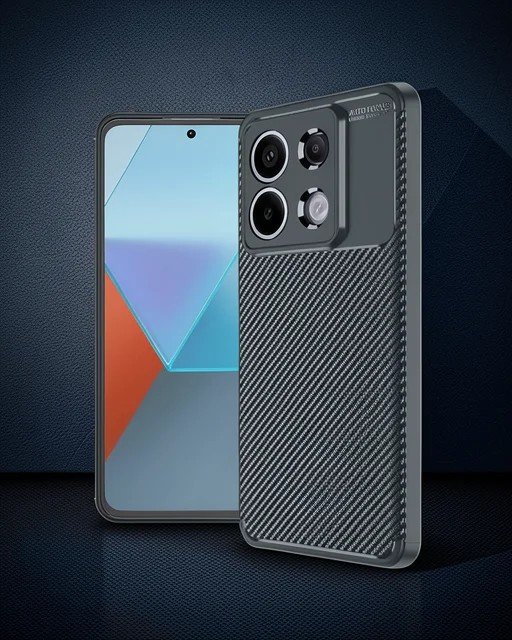 Xiaomi Redmi Note 13 Pro 4g Kılıf Auto Focus Karbon Kapak - Koyu Yeşil