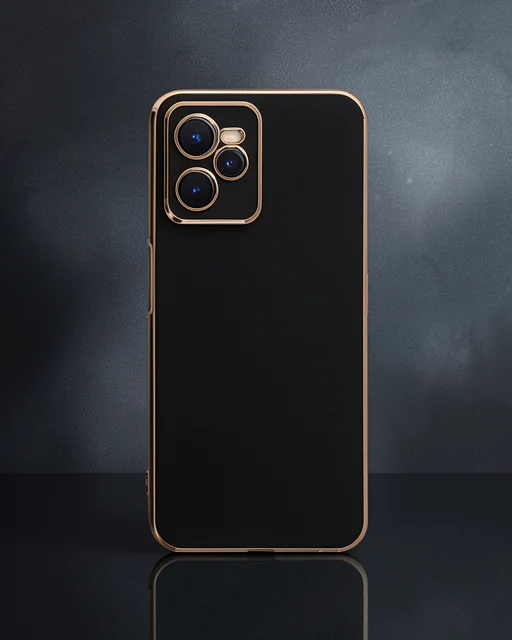 Realme C35 Kılıf Volet Silikon - Siyah