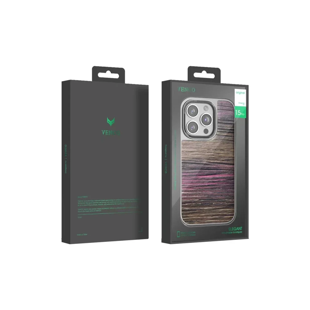 Venco Apple iPhone 15 Pro Max Wave Kapak - Derin Mor görsel 3