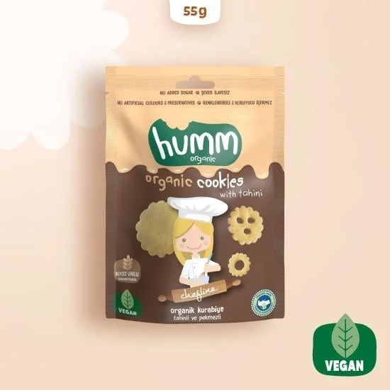 Organik Tahinli ve Pekmezli Vegan Kurabiye 55 Gr
