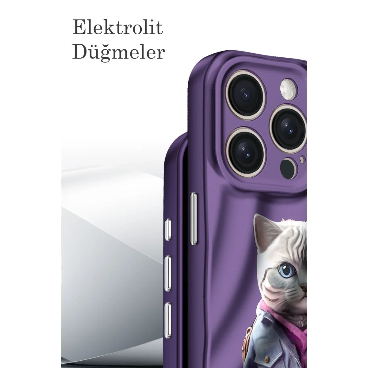 Apple İphone 14 Pro Kılıf Crew Desenli Kapak - Galata Kulesi görsel 3