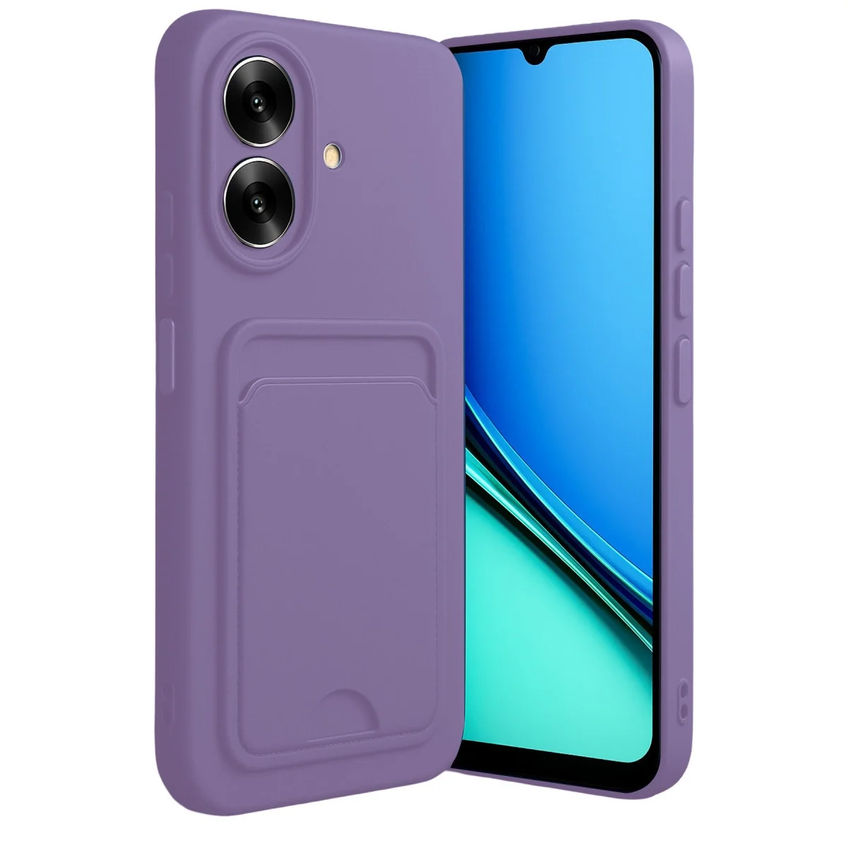 Realme Note 60 Kelvin Kartvizitli Silikon - Lila