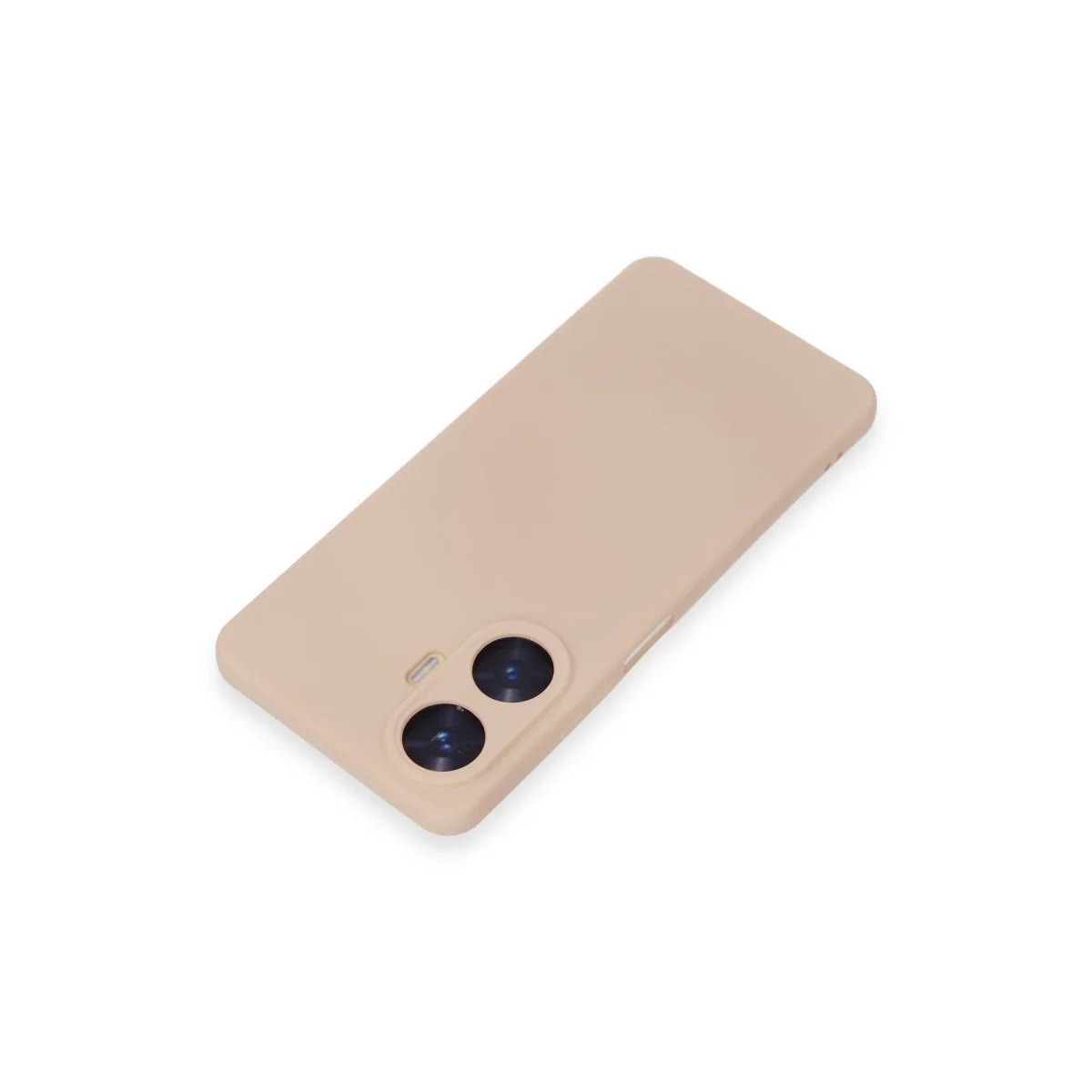Realme C55 Kılıf Nano İçi Kadife Silikon - Pudra görsel 2
