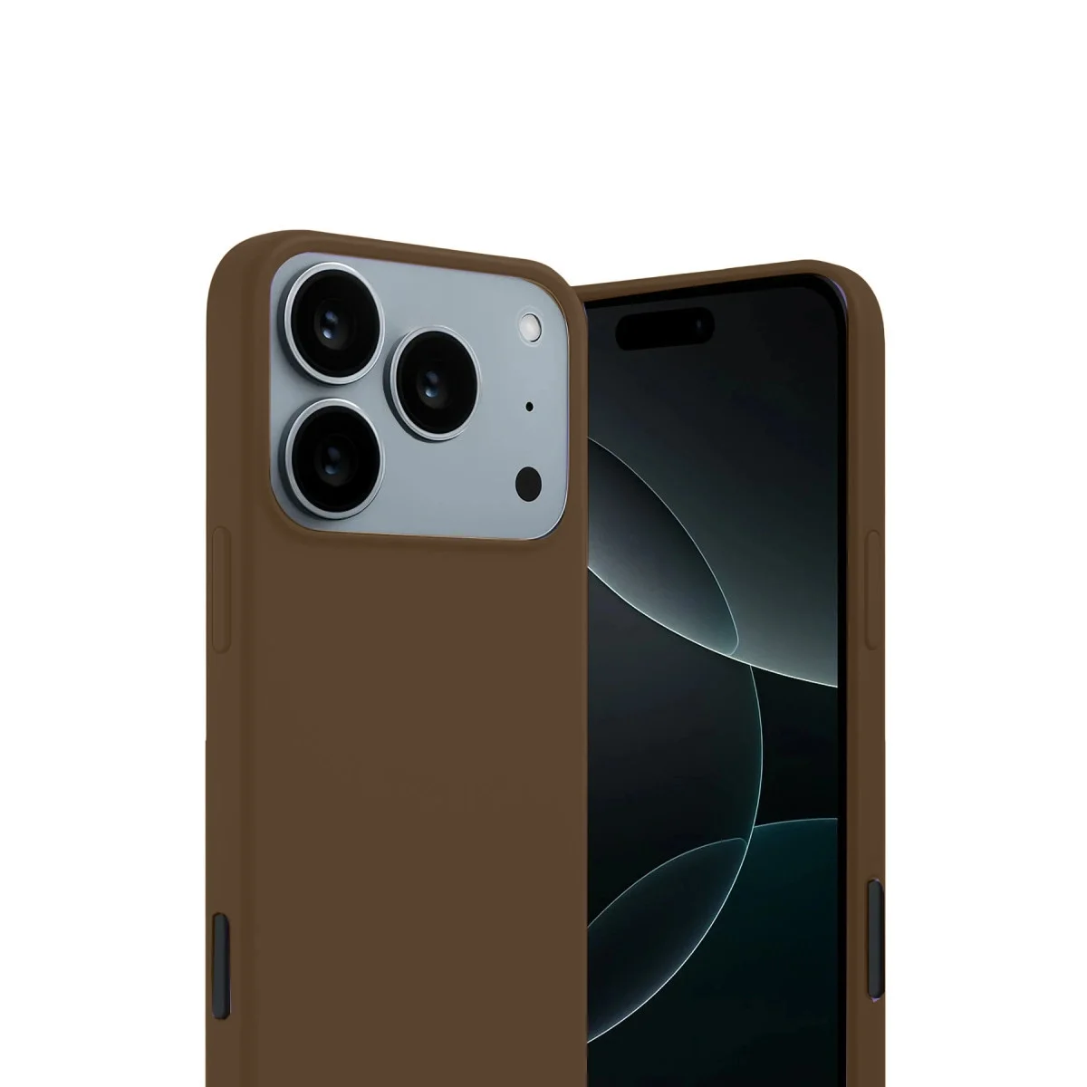 Apple İphone 17 Pro First Silikon - Kahverengi görsel 2
