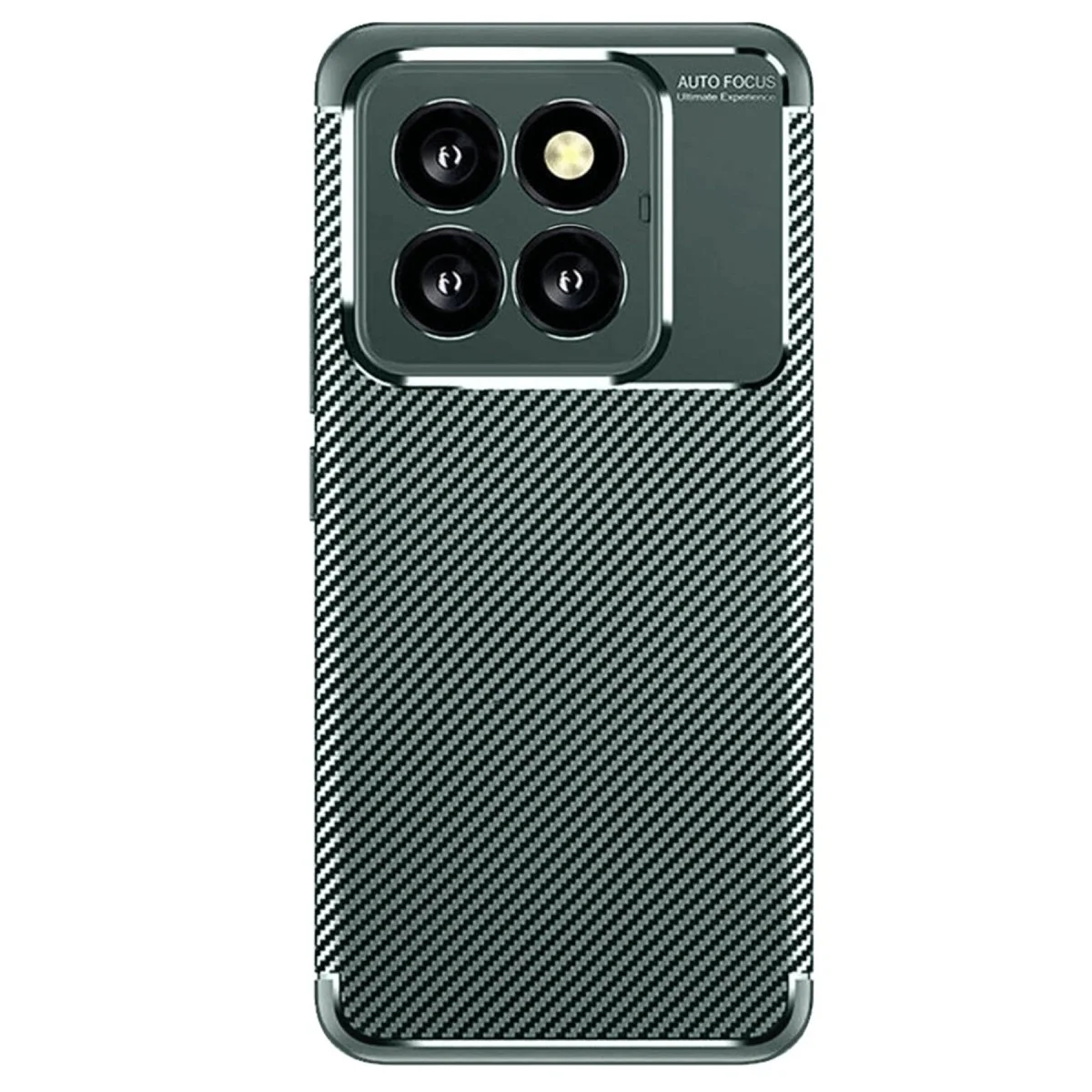 Xiao 14t Pro Kılıf Auto Focus Karbon Kapak - Koyu Yeşil