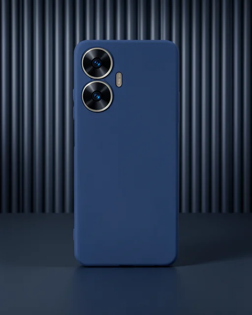 Realme C55 Kılıf First Silikon - Lacivert