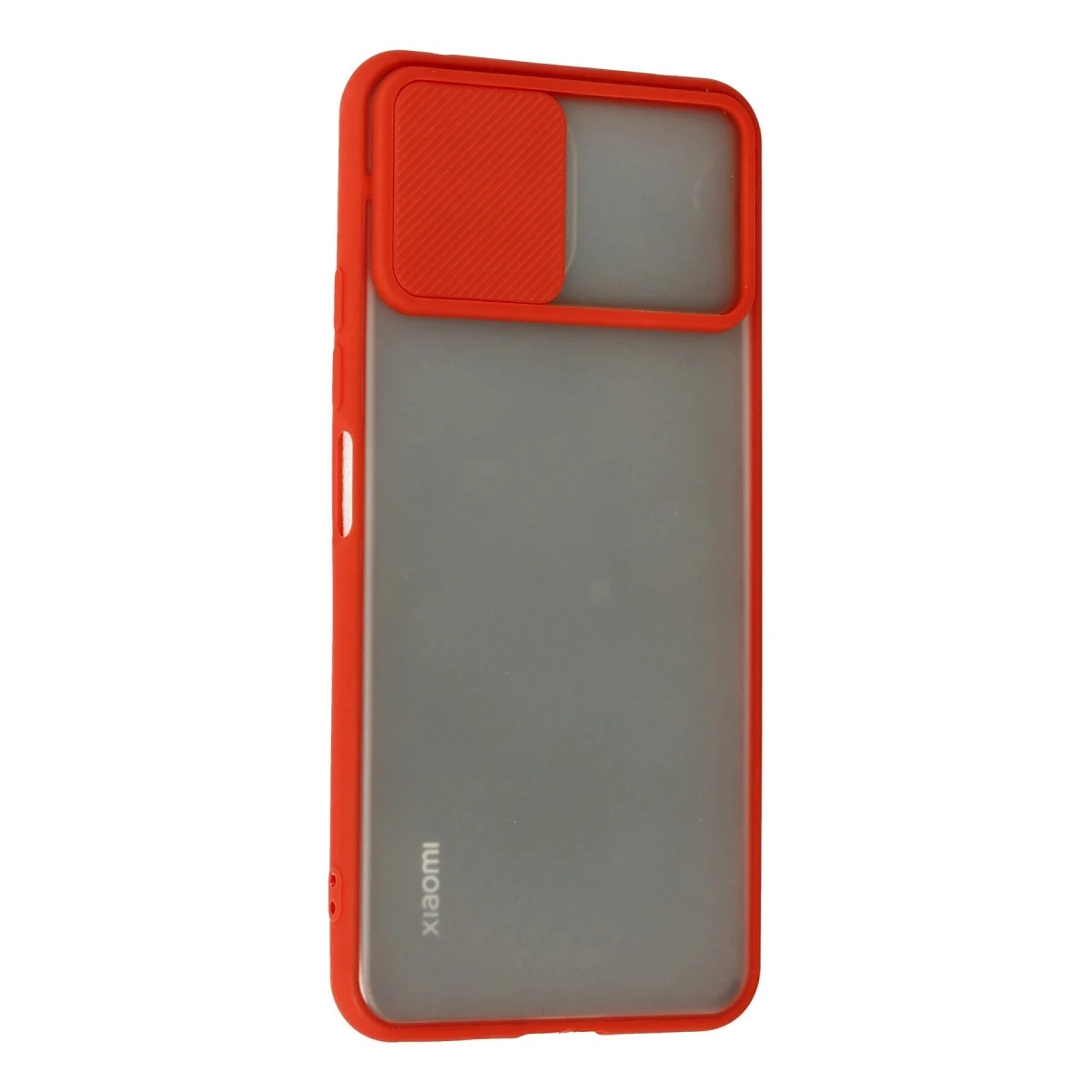 Xiaomi Mi 11 Lite Kılıf Palm Buzlu Kamera Sürgülü Silikon - Kırmızı görsel 3