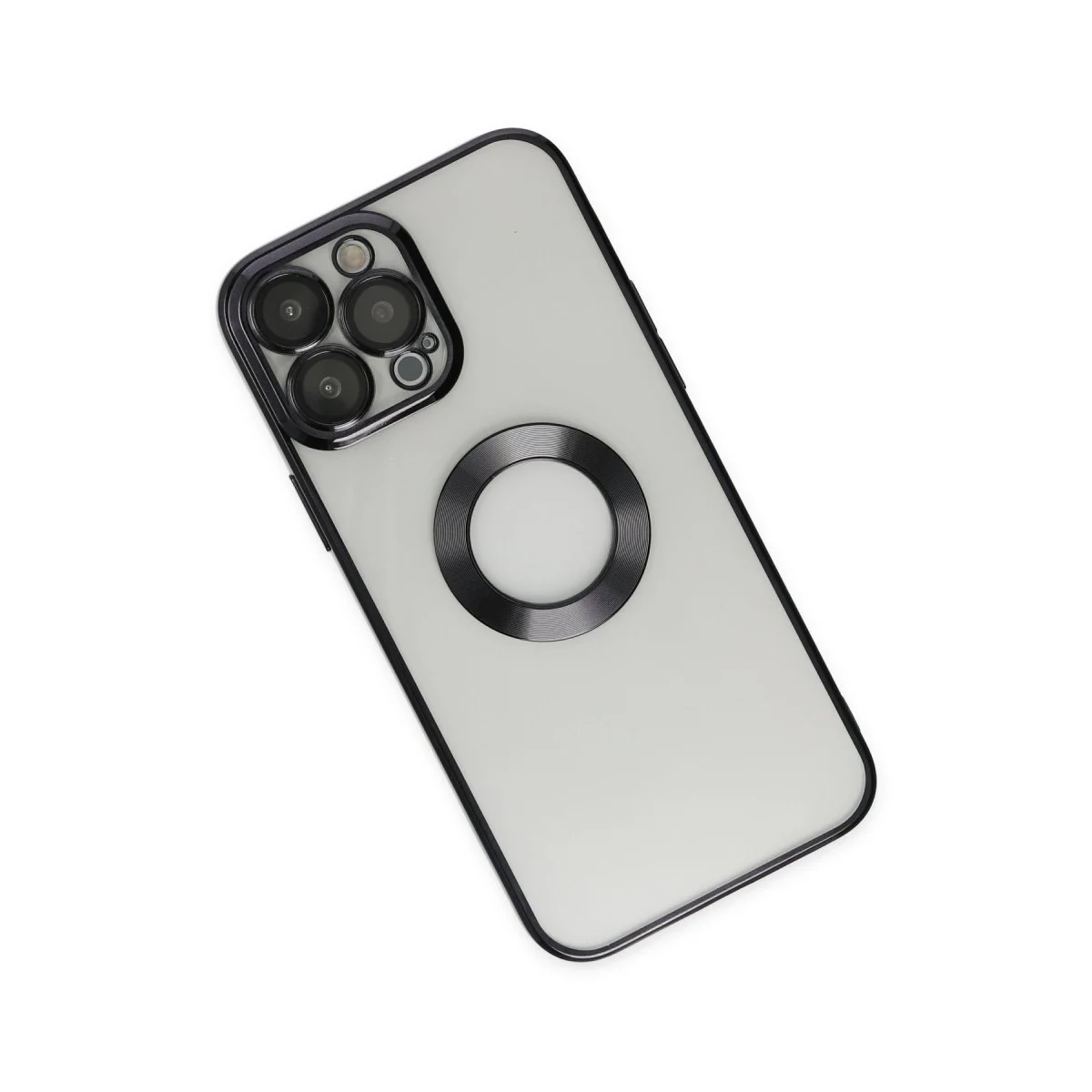 Apple İphone 14 Pro Kılıf Slot Silikon - Siyah görsel 3