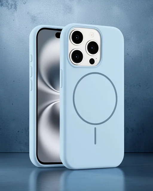 Joko Apple İphone 15 Pro Max Kılıf Jully Magsafe Kapak - Mavi