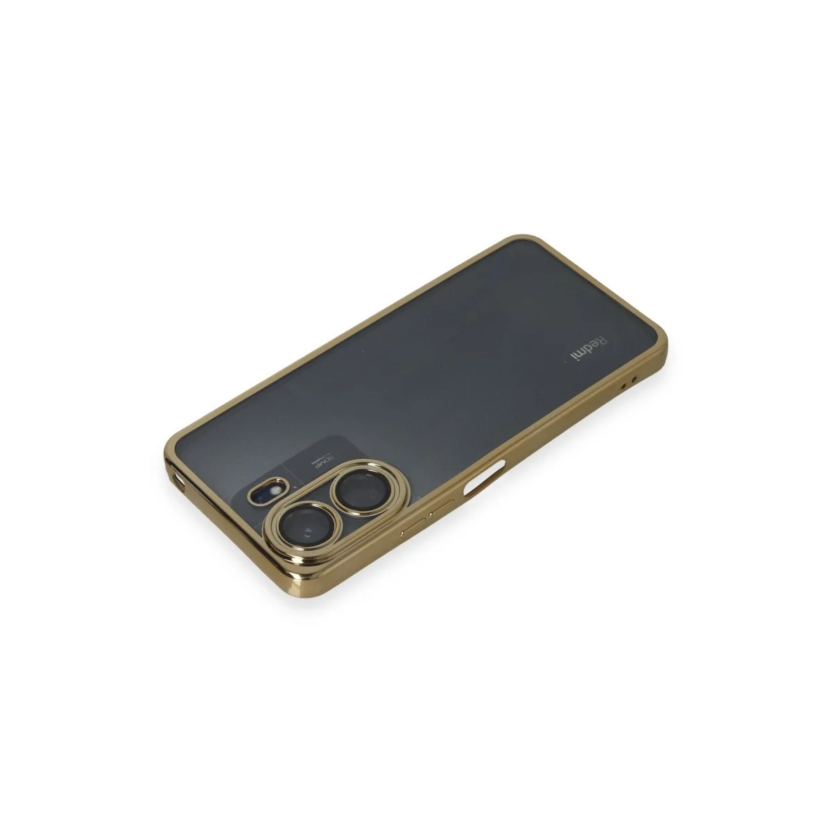 Xiaomi Redmi 13c Kılıf Razer Lensli Silikon - Gold görsel 3