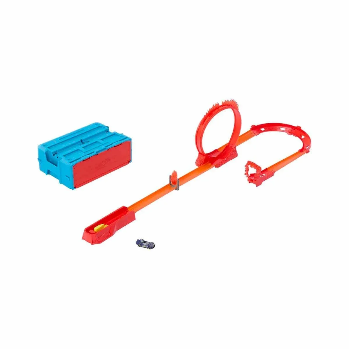 HMC04 Hot Wheels Track Builder Alev Temalı Akrobasi Seti görsel 2