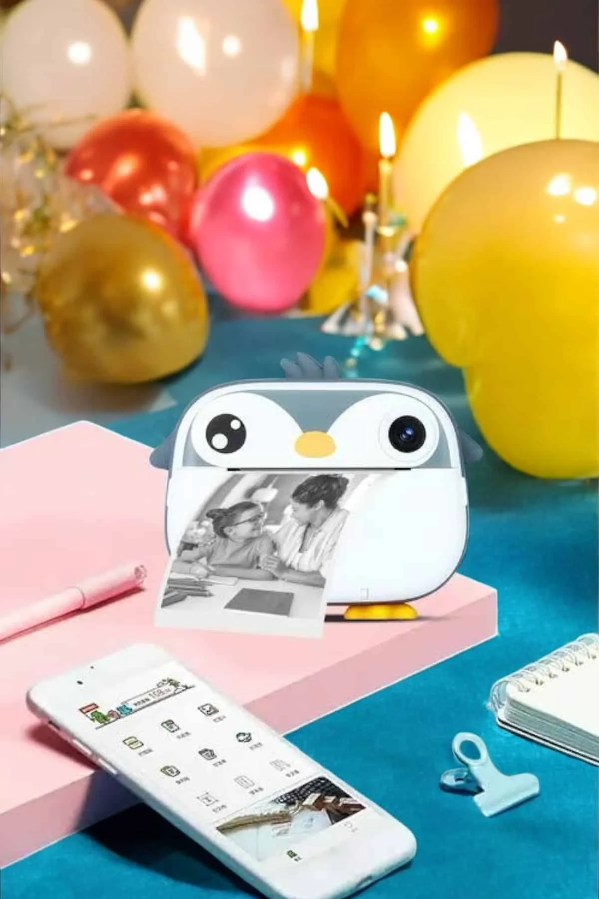 Çocuklar için Fotoğraf Makinesi Anlık Baskı Makinesi HD Görüntü Kalitesi görsel 2