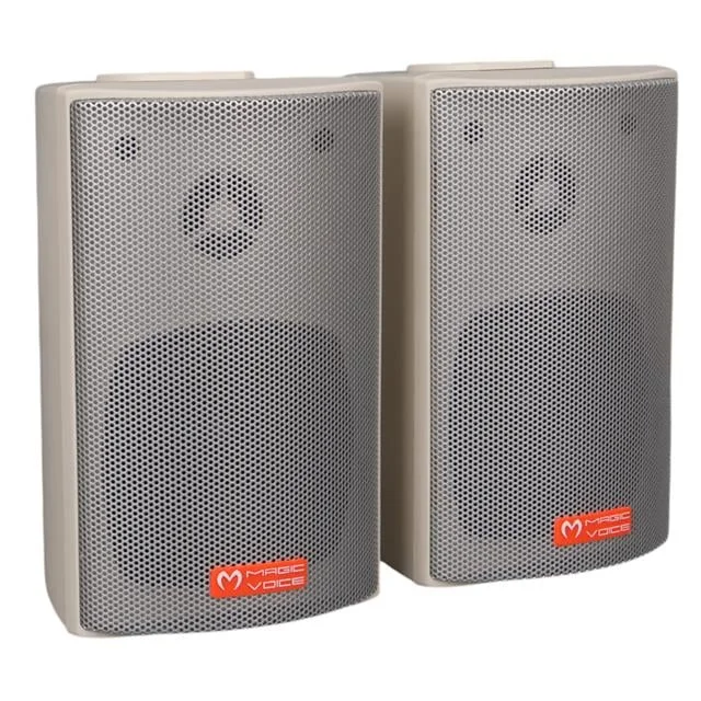 MagicVoice MV-16 7.5 CM 30 Watt Komütatörlü Hat Trafolu Beyaz Sütun Hoparlör (2’li Takım) görsel 2