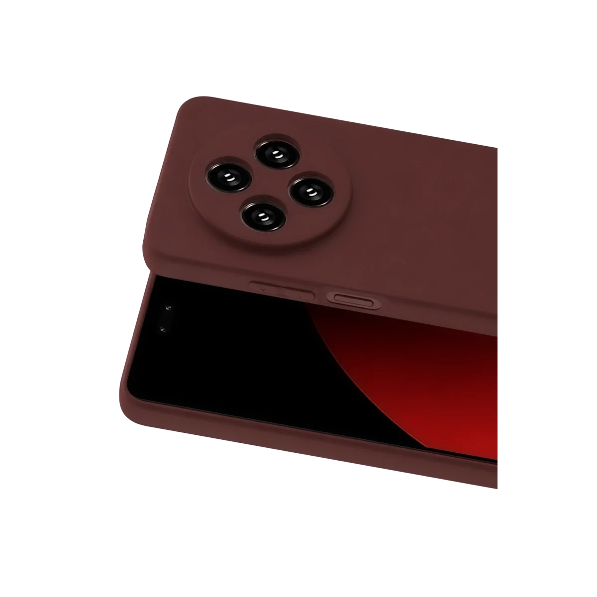 Xiaomi Redmi 14c Kılıf First Silikon - Bordo görsel 2