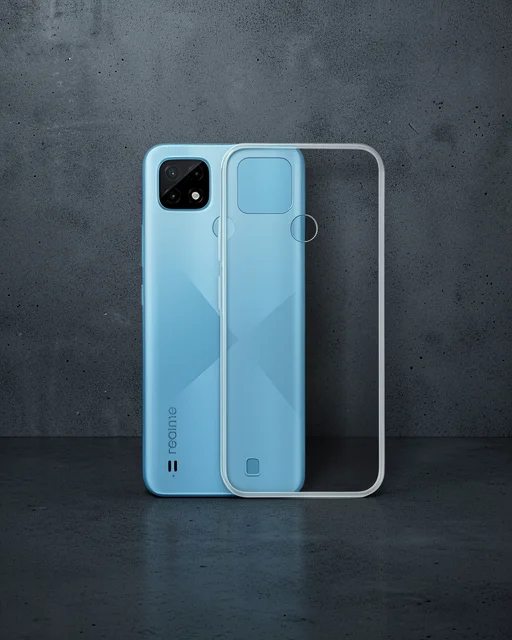 Realme C25 Kılıf Lüx Şeffaf Silikon