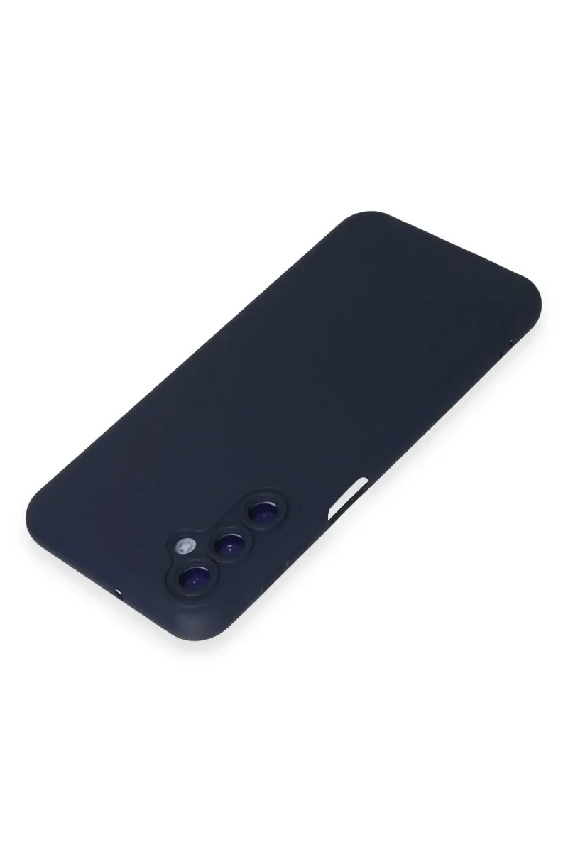 Samsung Galaxy M14 5G Kılıf Nano içi Kadife Silikon - Lacivert görsel 3