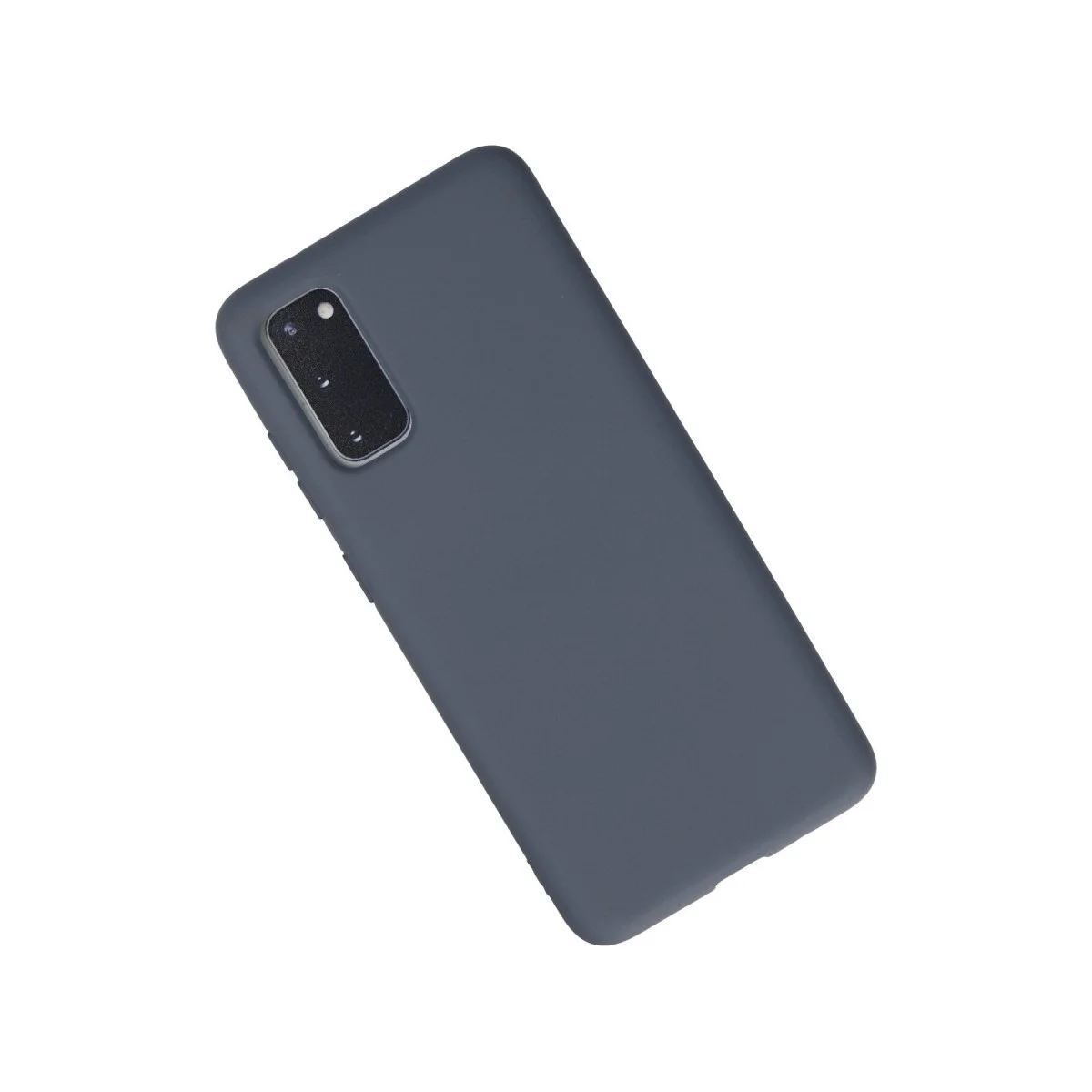 Samsung Galaxy S20 Kılıf Nano İçi Kadife Silikon - Gri görsel 2