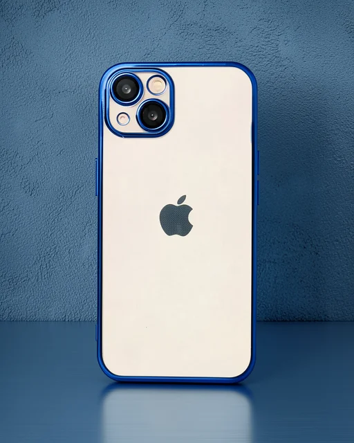 Apple İphone 14 Plus Kılıf Razer Lensli Silikon - Açık Mavi