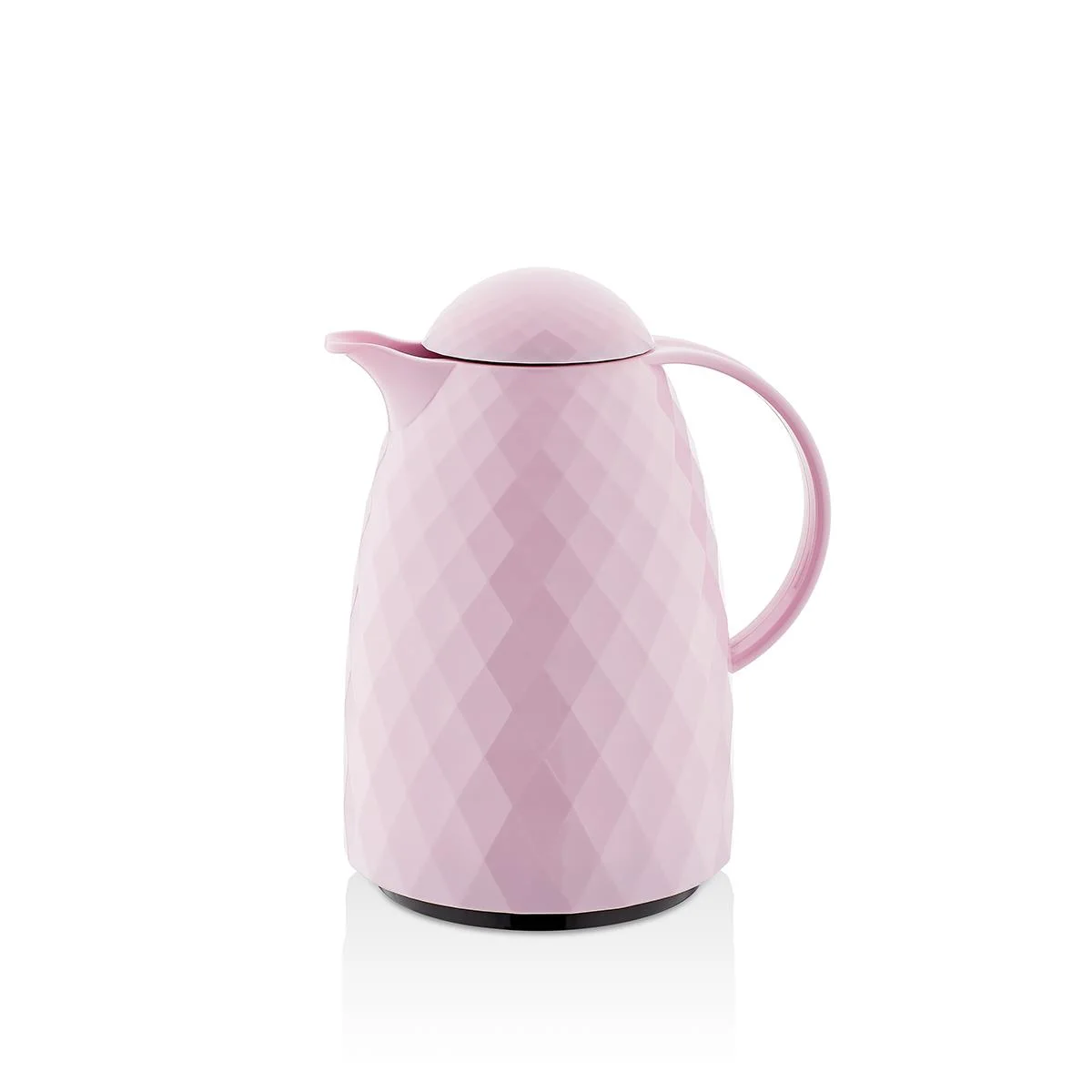 1 Lt Akrilik Soft Pembe Çay Termosu 12 Saat Sıcak 24 Saat Soğuk görsel 2