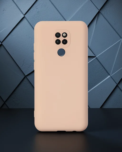 General Mobile Gm 20 Kılıf Nano İçi Kadife Silikon - Pudra