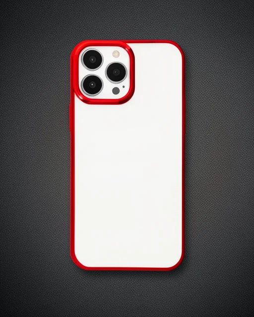 Apple İphone 13 Pro Max Kılıf Element Silikon - Kırmızı