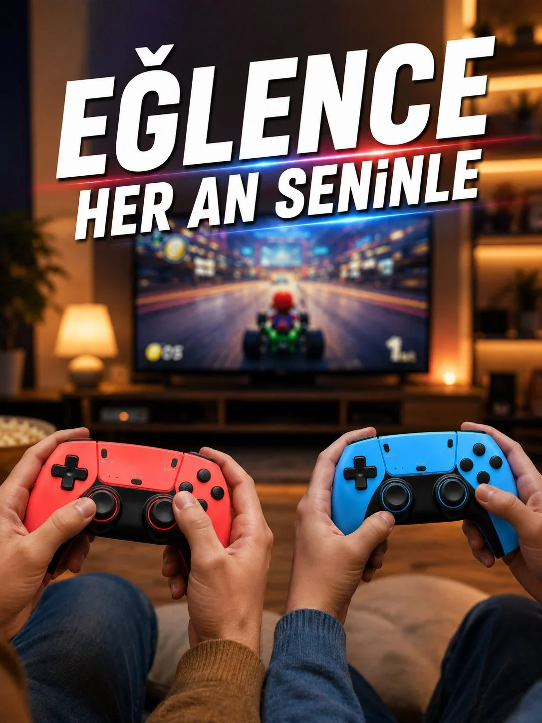 Retro Oyun Konsolu HD Destekli Kablosuz Oyun Kolu ile Oyun Keyfi