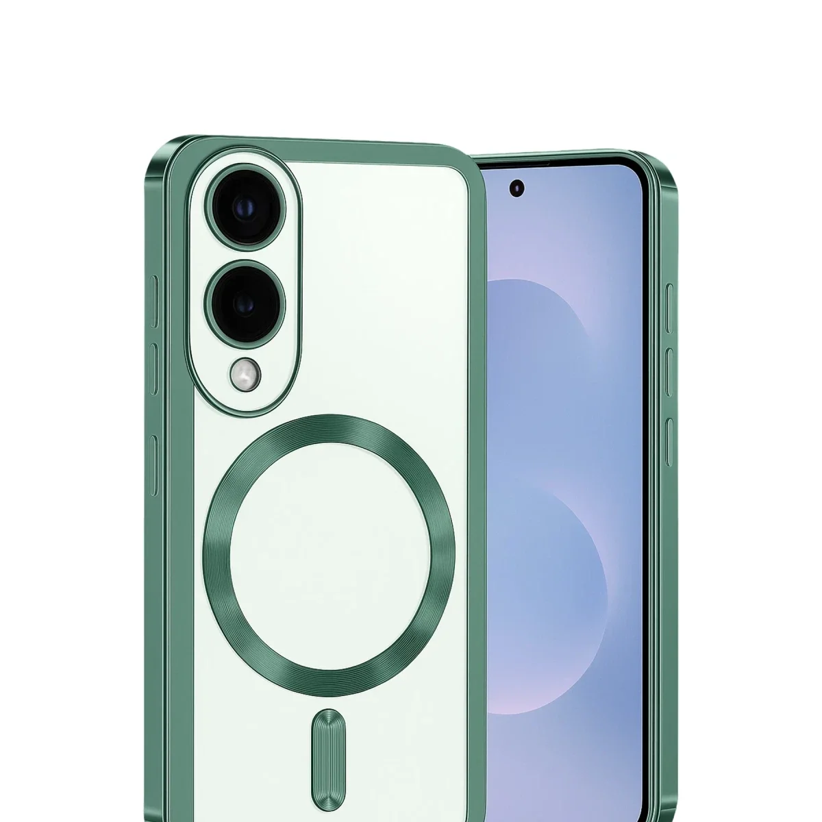 Samsung Galaxy S25 Edge Kross Magneticsafe Kapak - Koyu Yeşil görsel 2
