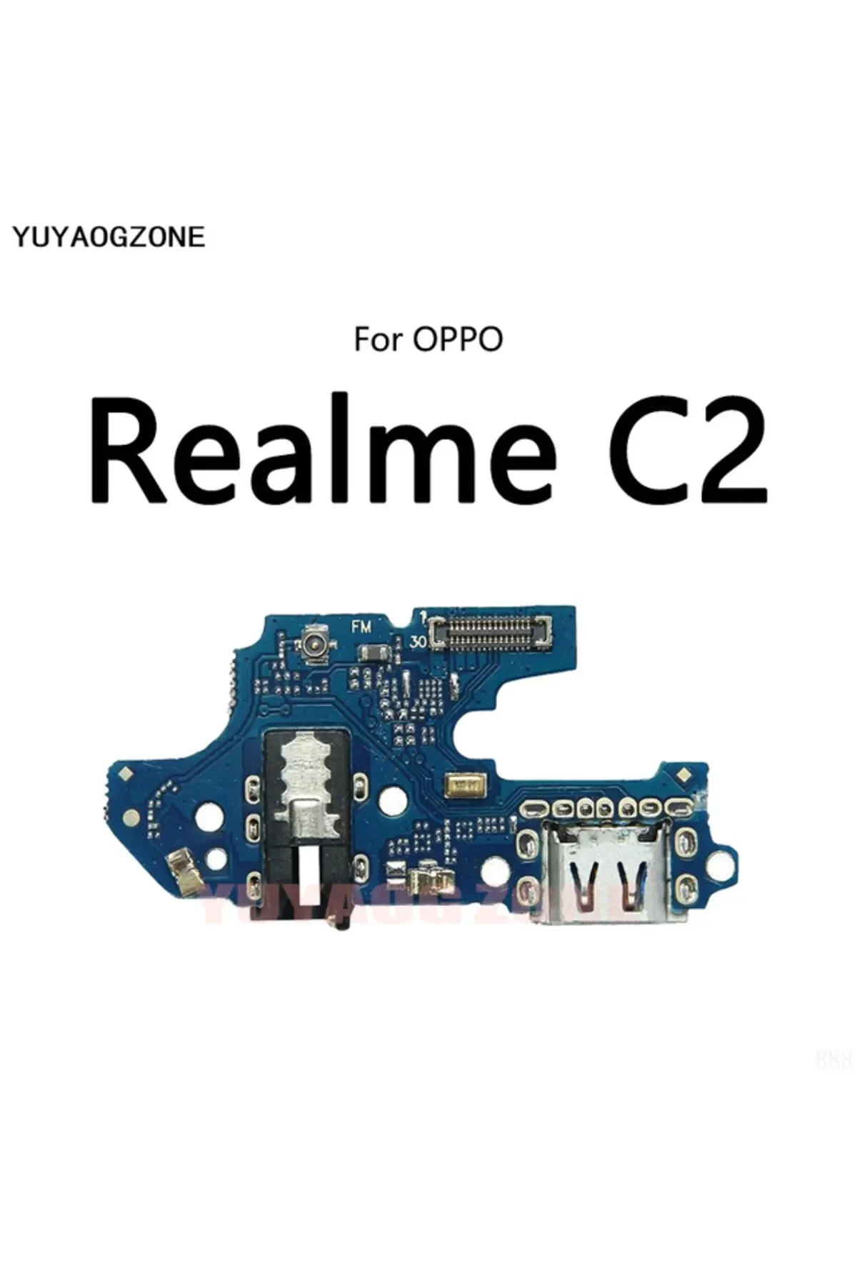 Realme C2 Şarj Soketi Kulaklık Soketi görsel 3