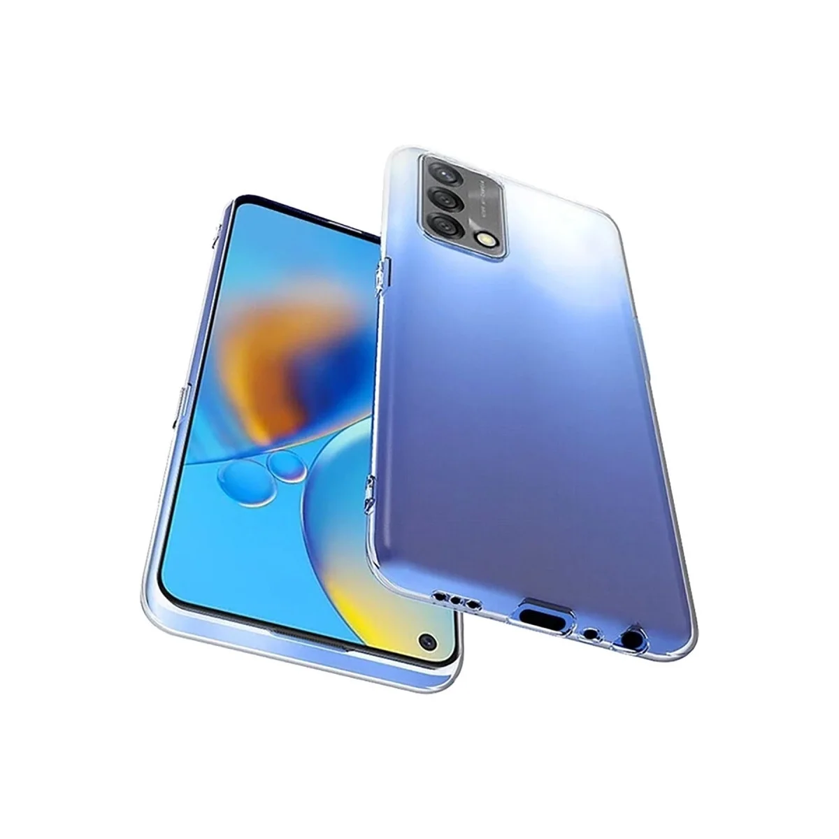 Oppo A74 4g Kılıf Lüx Şeffaf Silikon görsel 3